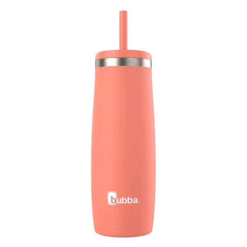 Bubba Radiant 24oz Coral Stainless Steel Vacuum Insulated Tumbler w Straw Holder